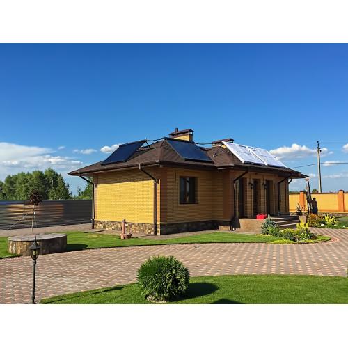 Система горячего водоснабжения и отопления на вакуумных коллекторах