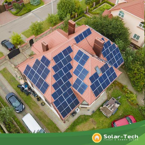 Солнечная электростанция на инверторе SolarEdge мощностью 27,6 кВт, Ровно