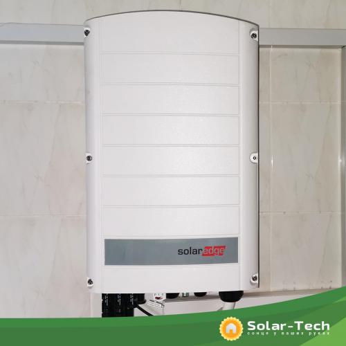 Солнечная электростанция на инверторе SolarEdge мощностью 27,6 кВт, Ровно