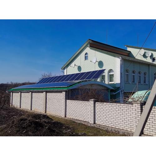 Сетевая солнечная электростанция мощностью 10 кВт под "зеленый" тариф
