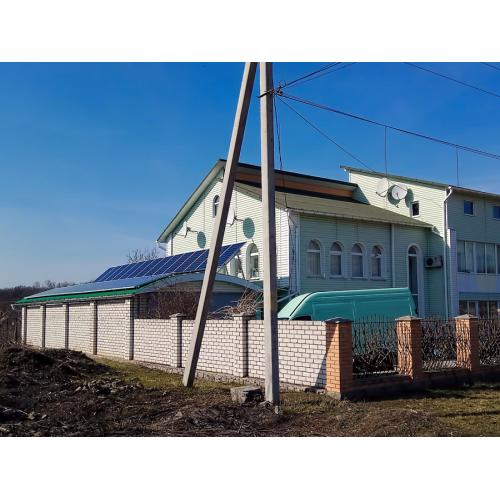 Сетевая солнечная электростанция мощностью 10 кВт под "зеленый" тариф