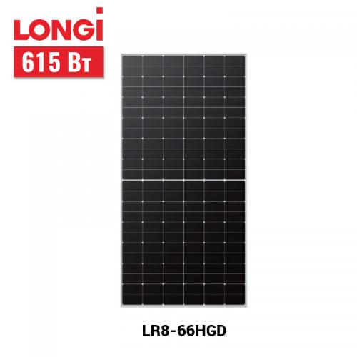 Сонячна панель Longi Solar LR8-66HGD-615M, 615 Вт двостороння